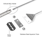 HOTOOLME Aquarium Scraper, 25.6" Stainless Steel Scraper Cleaning Razor - Image 4