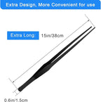 Aquarium Tweezers Extra Long 15 inches, Luxiv Stainless Steel Straight and - Image 2