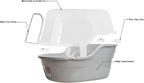 Petphabet Jumbo Hooded Cat Litter Box, Extra Large Gray - Image 5