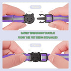 2 Pack Cat Collars Quick Release Reflective Kitten Collar - Image 4