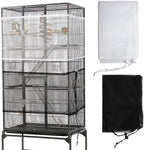 2 Pack Bird Cage Seed Catcher Guard, Bird Cage Cover, Heavy Duty Adjustable by Unknown