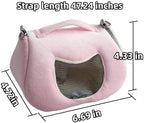Small Pet Carrier Bag with Adjustable Shoulder Strap Hamster Travel Cage - Image 2