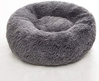 BODISEINT Faux Fur Dog Bed Cat Bed, Shag Round Anti-Anxiety Pet Calming Bed - Image 8