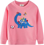 Toddler Baby Girls Cotton Sweater, Long Sleeve Crewneck Sweatshirt Pullover by Unknown