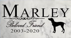 Broad Bay Dog Memorial Stone Personalized Marker Outdoor Garden Choose Your - Image 6