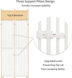 unipaws 86" High Extra Tall Cat Gate, Auto Closing and No Drilling Safety Gate - Image 5