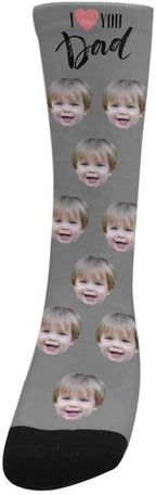 D-Story Custom Face Socks, Personalized Photo Picture on Socks, Unisex Athletic - Image 8