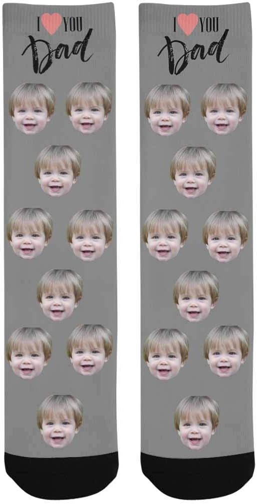 D-Story Custom Face Socks, Personalized Photo Picture on Socks, Unisex Athletic - Image 5