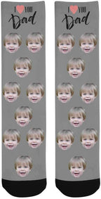 D-Story Custom Face Socks, Personalized Photo Picture on Socks, Unisex Athletic - Image 5