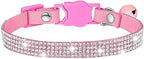 Cat Collars, Rhinestone for Girl Cats Bling Kitten Flower Adjustable Breakaway by Bbmmayy
