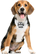 Happy Birthday Dad Dog Bandana, Dad's Gift Dog Bandana, Pet Scarf Accessories - Image 2