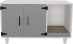 GDLF Modern Wood Pet Crate Cat Washroom Hidden Litter Box Enclosure Furniture - Image 7