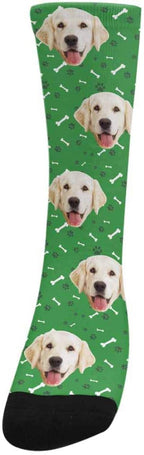 MyPupSocks Custom Personalized Photo Pet Face Socks, Cat and Dog Tracks Paws - Image 4