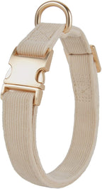Soft Cotton Dog Collar with Metal Buckle Adjustable Heavy Duty Comfy Corduroy - Image 9