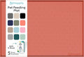 Dog Food Mat - 28x18 Raised Edges Dogs Mat by PETHAPPILY