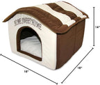 Best Pet Supplies Dog House Bed Crate Mat Tent Indoor Round Soft Plush - Image 7