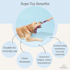 Natural Suede Leather and Rope Chew Toy - Image 7
