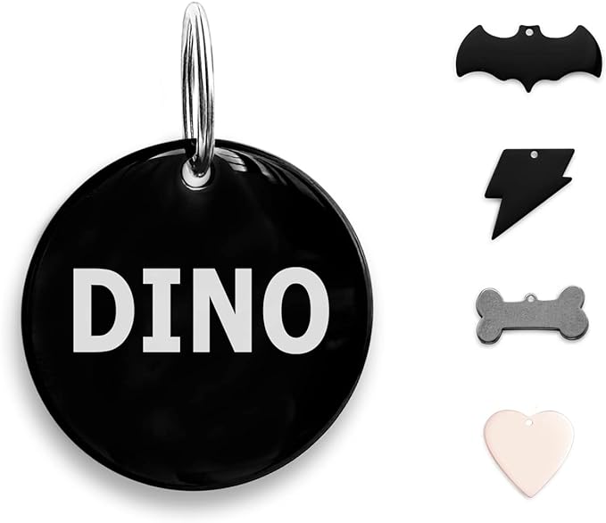 316 Surgical Grade Stainless Steel Personalized Dog & Cat ID Tags by ADOGINTHEHOUSE