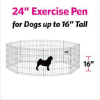 MidWest Homes for Pets Folding Metal Puppy / Dog Exercise Pen, Indoor/Outdoor - Image 4