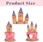 Fish Tank Decorations Pink Castle Aquarium Decorations Resin Fish Cave Hideouts - Image 3