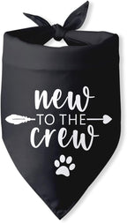 New to The Crew Dog Bandana New Puppy Announcement Gift by PwrlveiutforYou