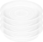 4 Pack of 16 inch Plant Saucer, 1.7" Depth Tray, Large Deep Garden Plastic by Bleuhome
