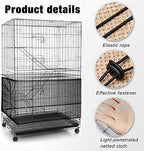 Shappy Large Bird Cage Seed Catcher, Bird Cage Cover Net Skirt Guard, - Image 5