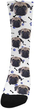 Custom Face Socks, Personalized Dog Lover Pet Photo Picture on Socks Unisex - Image 2