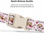Pink Dog Collar, Girl Dog Collar - Image 3