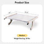 Window Sill Mount Cat Perch for Indoor Cats, One-Step Sliding Clamping Slot - Image 4
