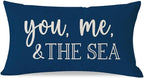 PANDICORN Summer Beach Throw Pillow Cover 12x20 Inch Sayings You Me and The Sea by PANDICORN