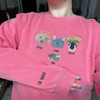 Custom Pet Embroidered Sweatshirt, Custom Dog Face Embroidered Sweatshirt - Image 3