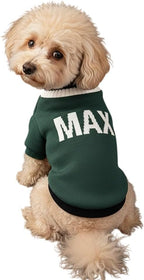 Personalized Dog Sweater Custom Pet Knit Outfit Warm Soft Puppy Apparel by GrewearFashion