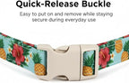 Summer Dog Collar with Tropical Pattern, Cute Dog Collar - Image 2