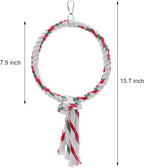 Bird Rope Swing Toy Parrot Climbing Perch Stand - Image 5