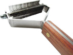 Mars Coat King Double Wide Dematting Undercoat Grooming Rake Stripper Tool - Image 2