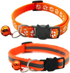 2 Pack Cat Collars Quick Release Reflective Kitten Collar by Unknown