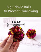 Original Mylar Crinkle Balls Cat Toys - Image 2