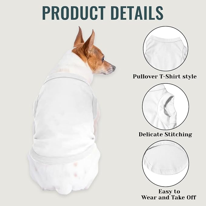 Custom Dog Clothes Shirts for Small Large Dogs Breathable Pet Shirt Customized - Image 4