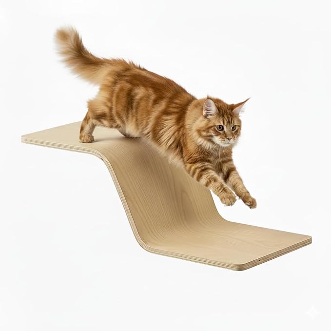 Cat Wall Shelves for Cat Wall Steps, Wooden Floating Modern Mounted Space - Image 2
