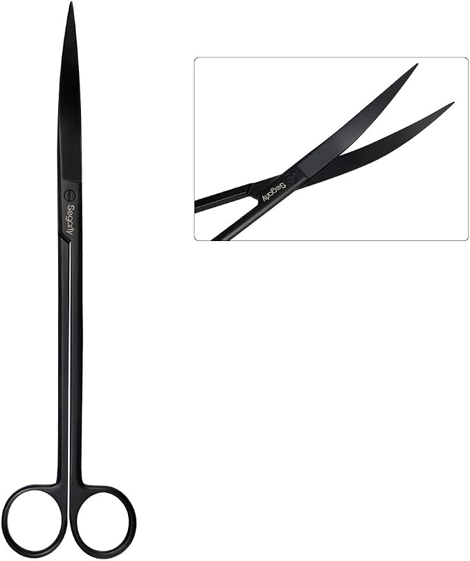 Segarty Aquarium Tools, 6 in 1 Stainless Steel Aquatic Plant Tweezers Scissor - Image 5