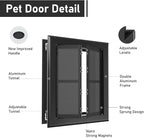 【PATAPLUS】 Aluminum French Large Dog Door, Strong Double Magnetic Flaps - Image 5