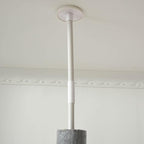 PawHut 85.5" Cat Tree Height Adjustable Floor-to-Ceiling 4-Tier Kitty Climbing - Image 8