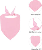 BRT Bearingshui Triangle Dog Bandana 12 Pack, Blank Dog Handkerchief Scarf - Image 2