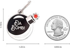 Two Tails Da Bomb Pet ID Tag, Custom Engraved Dog Name Tag, Personalized Charm - Image 2