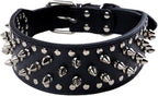 Serijoars Spiked Studded Dog Collar, PU Leather Dog Collar, Adjustable Pet by Serijoars