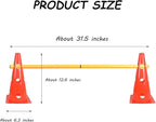 TNZMART Dog Agility Hurdle Cones Pet Jump Training Set Dog Agility Course - Image 4
