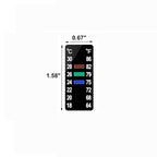 AQUANEAT 6 PCS Aquarium Thermometer Strips, Fish Tank Thermometer Sticker - Image 6