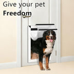 Aluminum XL Dog Door with 2 Sliding Lock Panels, Doggy Door - Image 2