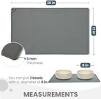 WePet Non-Slip Waterproof Pet Feeding Mat, 20x12 Inch - Image 2